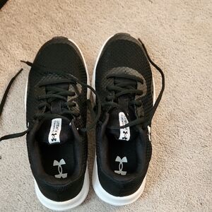 Under Armour Kids Black and White Sneakers